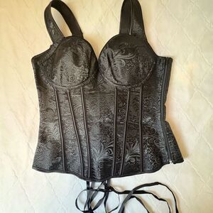 Elegant Black Corset Top